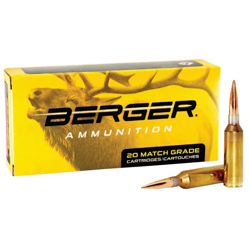 Berger Bullets 55010 Target Rifle 300 PRC 205 gr Hybrid 20 Per Box 10 Case