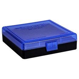 Berrys 69874 Ammo Box  380 ACP 9mm Luger BlueBlack Polypropylene 1.23 L x 0.40 100rd