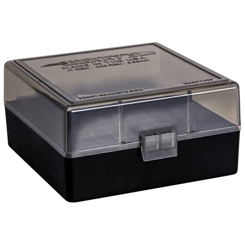 Berrys 11664 Ammo Box  .223 Rem 5.56x45mm NATO SmokeBlack Polypropylene 2.30 L x 0.42 100rd