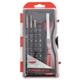 Birchwood Casey PROSDS Pro Screwdriver Kit  40 Pieces Includes SlottedPhilipsTorxHex Heads