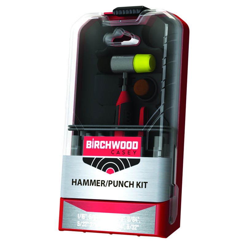 Birchwood Casey ARPNCHHMKIT Hammer  Punch Kit  BlackRed AR Platform Firearm 19 Pieces