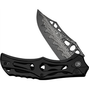 Biophase Button Lock Damascus