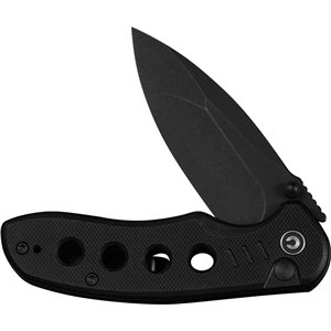 Triptych Button Lock Black