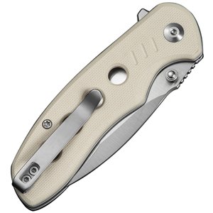 Triptych Button Lock Ivory