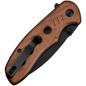 Triptych Button Lock Wood