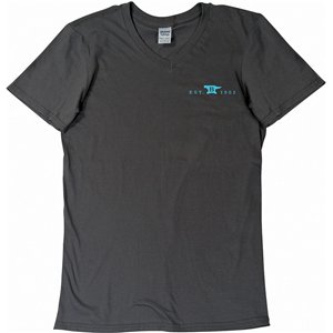 Womens T-Shirt Gray-Teal XL