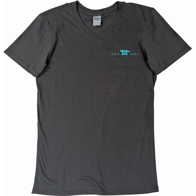 Womens T-Shirt Gray-Teal XL