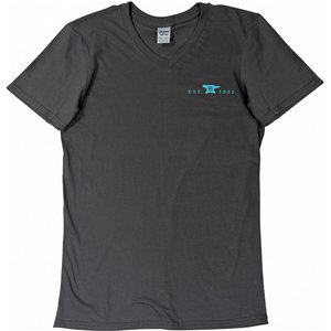Womens T-Shirt Gray-Teal XXL
