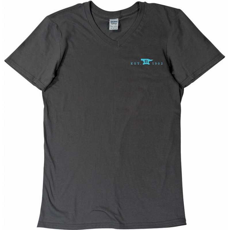 Womens T-Shirt Gray-Teal XXL