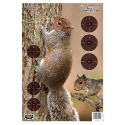 Birchwood Casey 35406 Pregame  Squirrel Paper Hanging Rifle 12 x 18 Impact Enhancement 8 Per Pkg