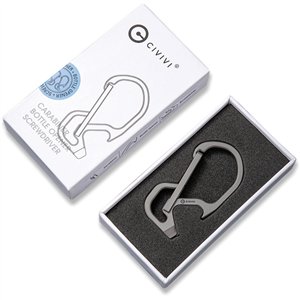 Click Carabiner Gray