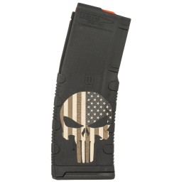 Black Rain Ordnance MAG30PUNISHWFLAG Magazine  30rd 223 Rem5.56 NATO Punisher American Flag Engraving Fits AR15 Platform