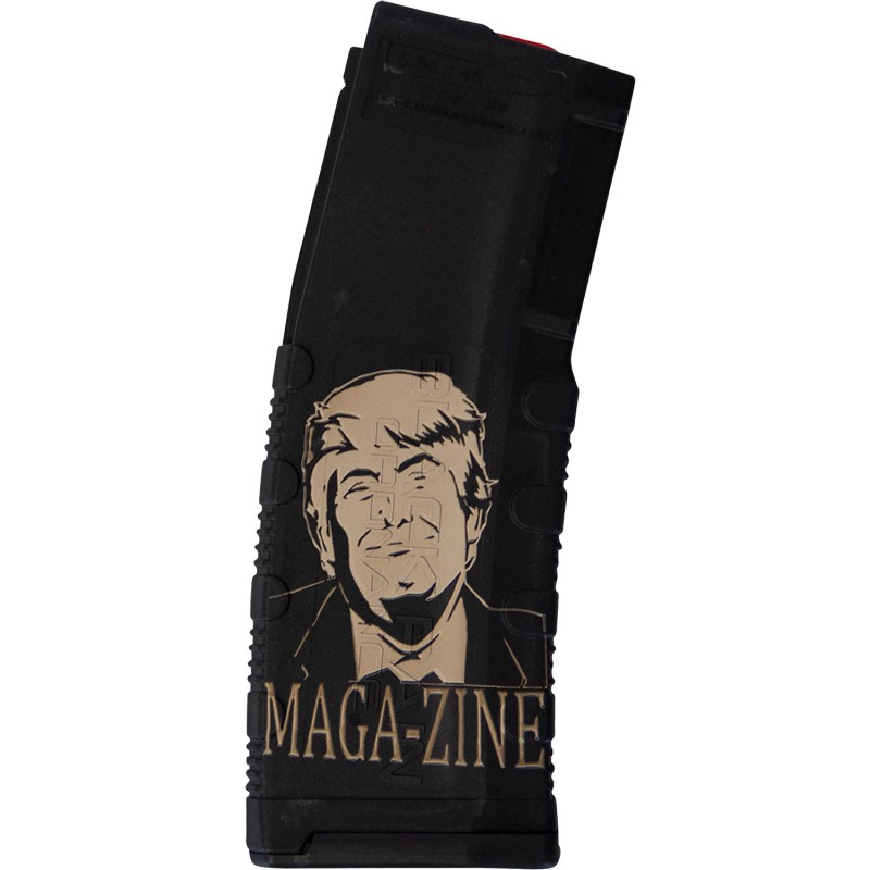 Black Rain Ordnance MAG30TRUMPMAGAZNE Magazine  30rd 223 Rem5.56 NATO Trump MAGAZINE Engraving Fits AR15 Black Polymer