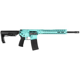 Black Rain Ordnance BROFUSIONTBB Spec15 Fusion 5.56x45mm NATO 301 16 Tiffany Blue 12 MLOK MFT EPG16 GripMinimalist Stock