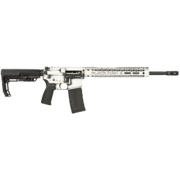 Black Rain Ordnance BROFUSIONWB Spec15 Fusion 5.56x45mm NATO 301 16 White Battleworn 12 MLOK MFT EPG16 GripMinimalist Stock