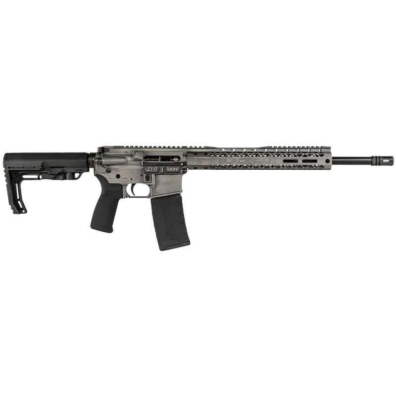 Black Rain Ordnance BROFUSIONTB Spec15 Fusion 5.56x45mm NATO 301 16 Titanium Battleworn 12 MLOK MFT EPG16 GripMinimalist Stock