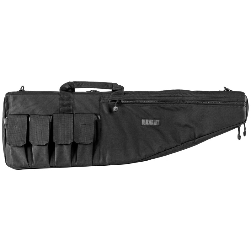 Blackhawk 64RC37BK Rifle Case  Black 1000D Nylon YKK Zippers Mag Pockets 36.50 x 11 W x 2.50 D Interior Dimensions