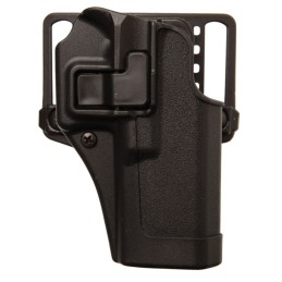 Blackhawk 410565BKR Serpa CQC  OWB Matte Black Polymer Paddle Belt Loop Fits Springfield XDS Fits 3.30 Barrel Right Hand