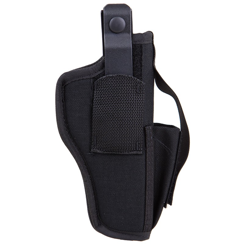 Blackhawk 40AM03BK MultiUse  IWBOWB Size 03 Black Nylon Belt Clip Fits Large SemiAuto Fits 4.505 Barrel Ambidextrous