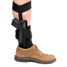 Blackhawk 40AH00BKR Ankle  Size 00 Black Cordura Velcro Fits Small Frame 5rd Revolver wHammer Spur Right Hand