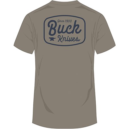 Round Badge T-Shirt Gray XL