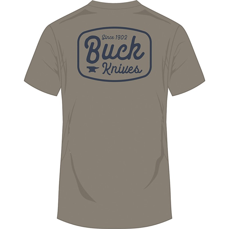 Round Badge T-Shirt Gray 2XL