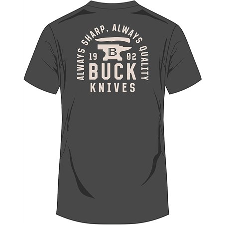 Stacked Badge T-Shirt Gray LG