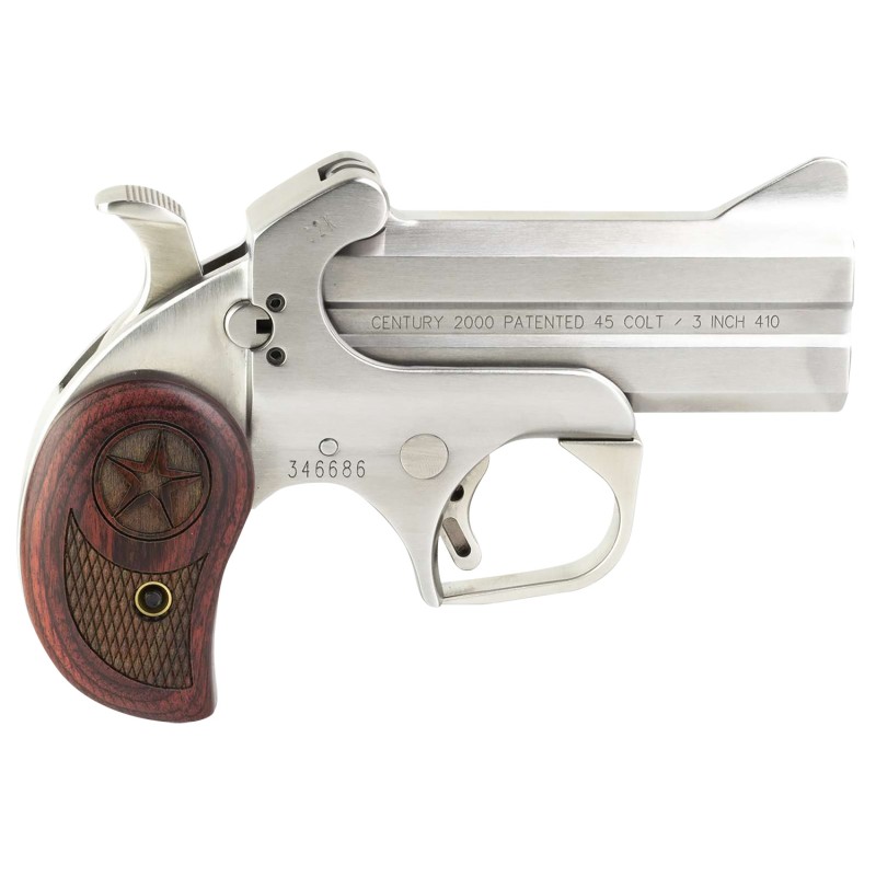 Bond Arms BAC2K Century 2000 45 Colt LC410 Gauge 2rd 3.50  Stainless Steel Double Barrel  Frame Auto Extractor  Rebounding Hamme