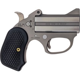 Bond Arms BAHB Honey B  380 ACP 2rd Shot 3 Matte Stainless Steel Frame Black Extended B6 Resin Grips