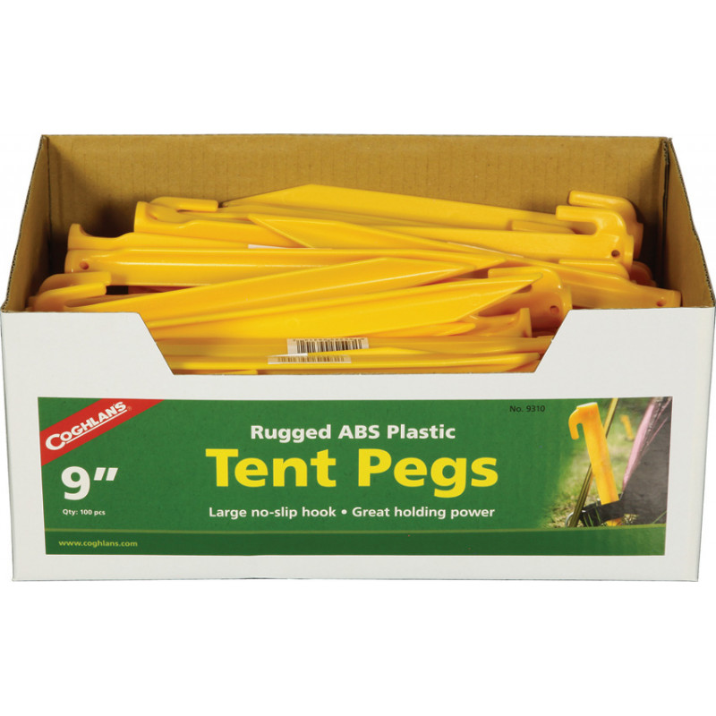 Tent Pegs ABS 9in 100pk