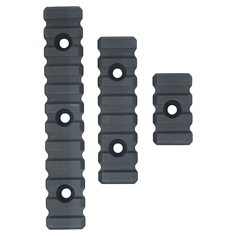 Bowden Tactical J1311545 Picatinny Rail Set of 3  Black Anodized