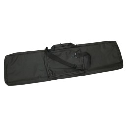 Bob Allen 79001 MaxOps Rectangular Tactical Rifle Case Water Resistant Black Polyester with Self Healing Nylon Zippers  Foam Pad