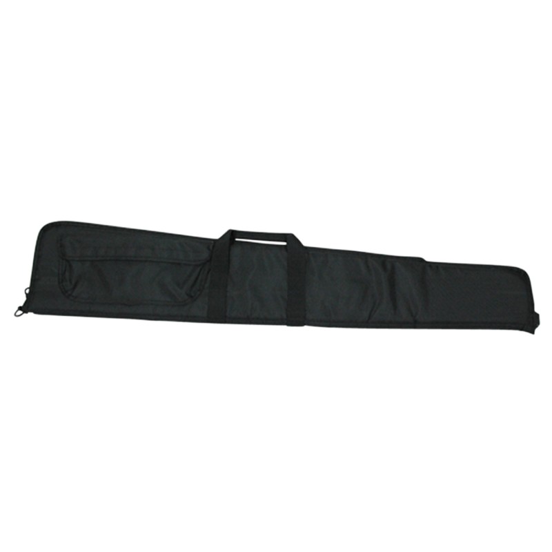 Bob Allen 79003 MaxOps Rectangular Tactical Rifle Case Water Resistant Black Polyester with Self Healing Nylon Zippers  Foam Pad