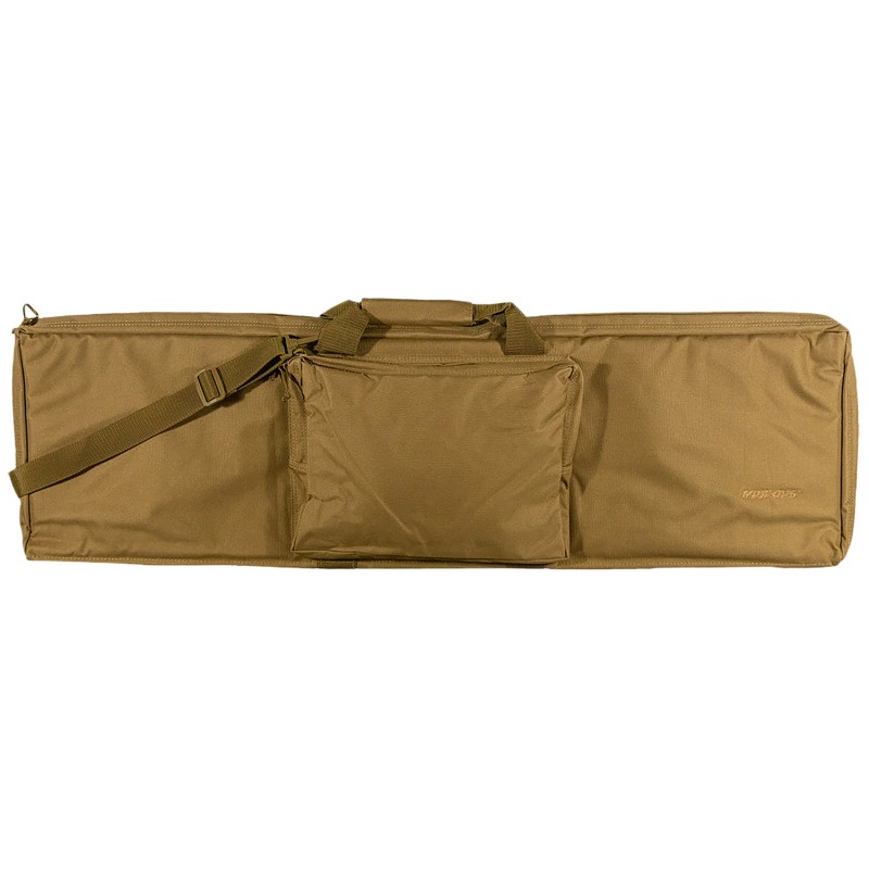 Bob Allen 79004 MaxOps Rectangular Tactical Rifle Case Water Resistant Coyote Brown Polyester with Self Healing Nylon Zippers  F