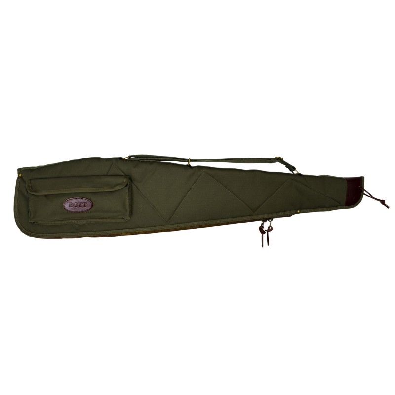 Boyt Harness OGC98PM09 Alaskan Rifle Case 44 Waxed OD Green Canvas with Brass Hardware  Quilted Flannel for Scoped Rifles