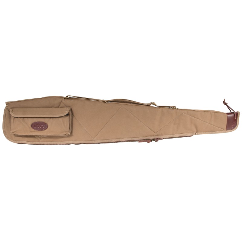 Boyt Harness OGC98PL06 Alaskan Rifle Case 48 Waxed Kahki Canvas with Brass Hardware  Quilted Flannel Padding for Scoped Rifles