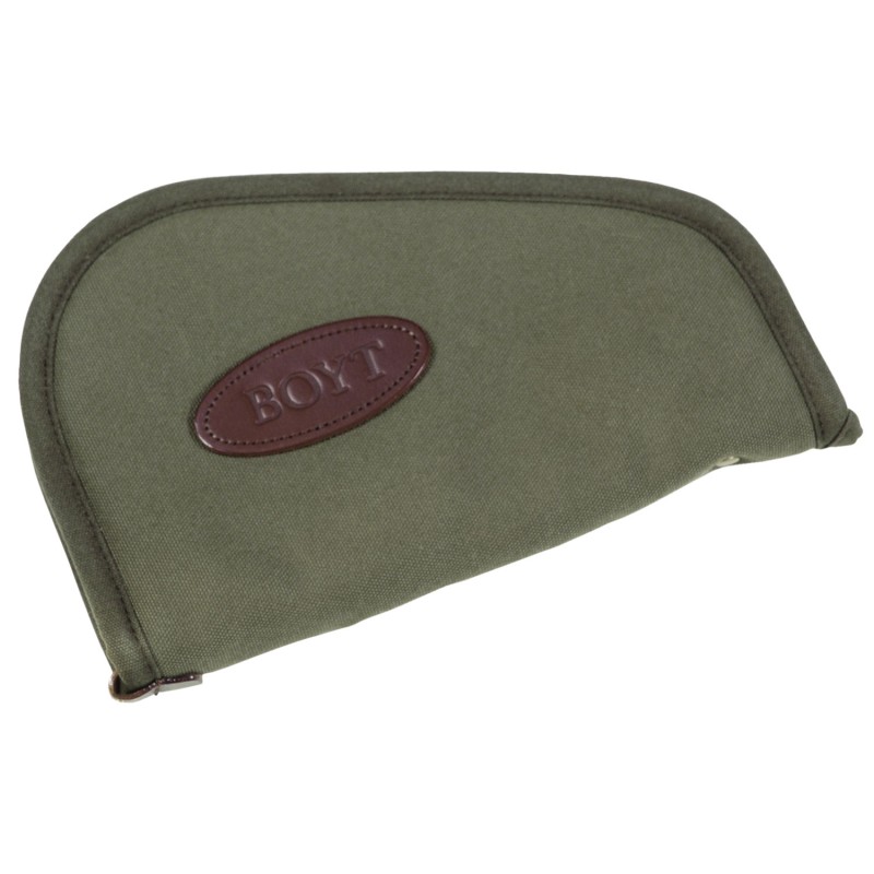 Boyt Harness 0PP600009 HeartShaped Pistol Rug made of Waxed Canvas with OD Green Finish Quilted Flannel Lining Full Length Zippe