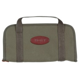 Boyt Harness 0PP640009 Rectangular Pistol Rug made of Waxed Canvas with OD Green Finish Cotton Batten Padding  Quilted Flannel L