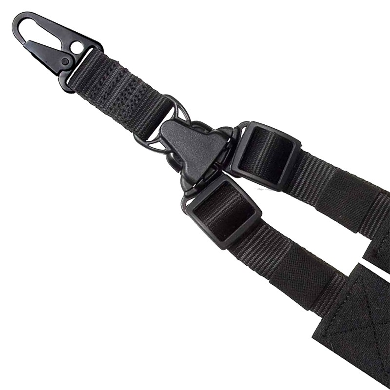 Outdoor Connection SPTK128408 ATac Sling made of Black Nylon Webbing with HK Type Hook  SinglePoint Design for RifleTactical Sho