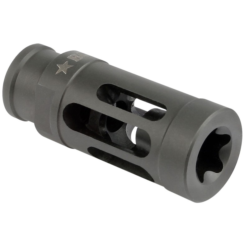 BCM GFCMOD1762 BCMGunfighter Compensator Mod 1 Black Stainless Steel with 5824 tpi Threads for 7.62mm 300 Blackout ARPlatform