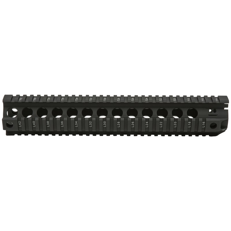 BCM QRF12556BLK QRF  12 FreeFloating Style Made of Aluminum with Black Anodized Finish  Picatinny Rail for ARPlatform