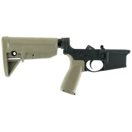 BCM LRGSTKMOD0FDE BCM Lower MOD 0 MultiCaliber 7075T6 Aluminum Black Cerakote Synthetic Flat Dark Earth Pistol Grip  Stock for A