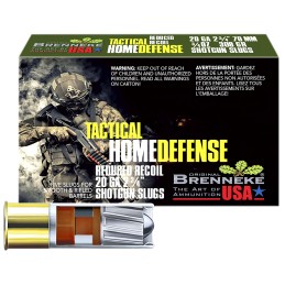 Brenneke SL202THD THD Home Defense 20 Gauge 2.75 34 oz Slug Shot 5 Per Box 50 Case