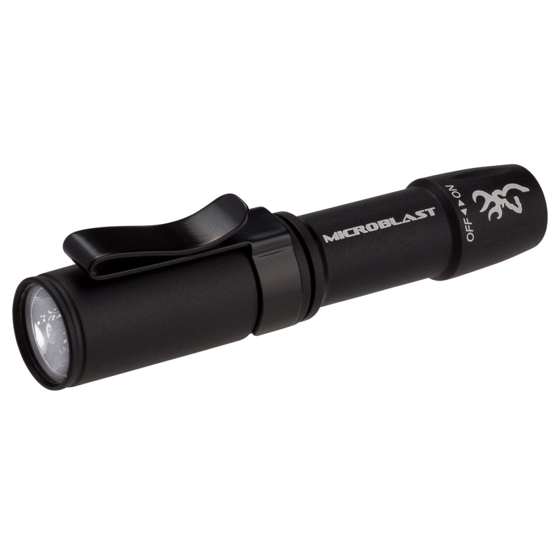 Browning 3712114 Microblast AAA Flashlight  Black 72 Lumens White Nichia LED