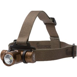 Browning 3713345 Blackout Elite HeadlampUSB Rechargeable  Burnt Bronze  4860 Lumens White LEDGreen