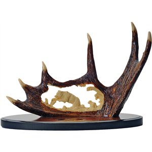 Bowie Knife w Display Bear