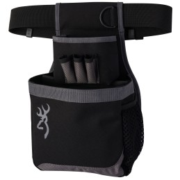 Browning 121062692 Flash Shell Pouch Gray Nylon Capacity 1 box Shotgun Belt Mount Adjustable Belt