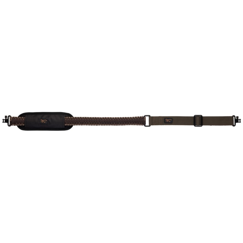 Browning 122968825 Paracord Sling made of Brown with Tan Trim Paracord 3136.50 OAL Adjustable Design  Swivels for RifleShotgun