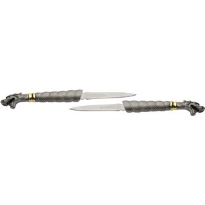 Twin Dragon Swords w Stand