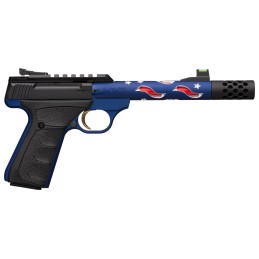 Browning 051572490 Buck Mark Plus SR 22 LR 5.87 Vision MB 101 Blue Anodized Matte Black Aluminum Slide Black Ultragrip FX Grip A